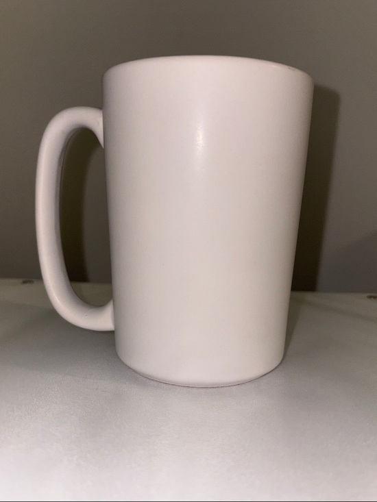 None Other - Classic Matte White Ceramic Coffee Mug Cup Glossy Interior
